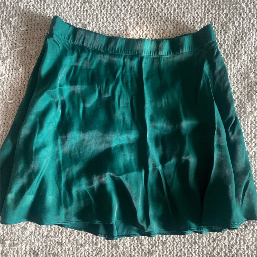 Altar’d State Green Satin Skirt XL